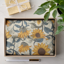 De Seda Papel Tecido Girassol Art Nouveau – 4,5kg, 43x58cm