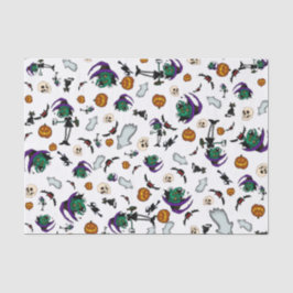 De Seda Papel Tecido Halloween