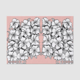 De Seda Papel Tecido Hibiscus