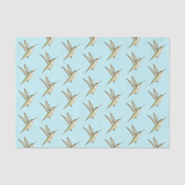 De Seda Papel Tecido Hummingbird (Frente )