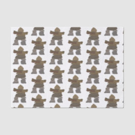 De Seda Papel Tecido Inukshuk