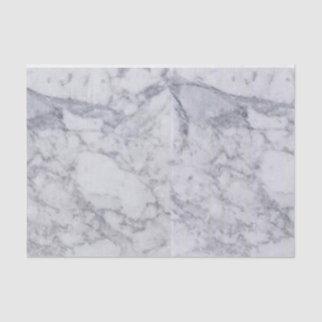 De Seda Papel Tecido Lança Marble Branco (Frente )