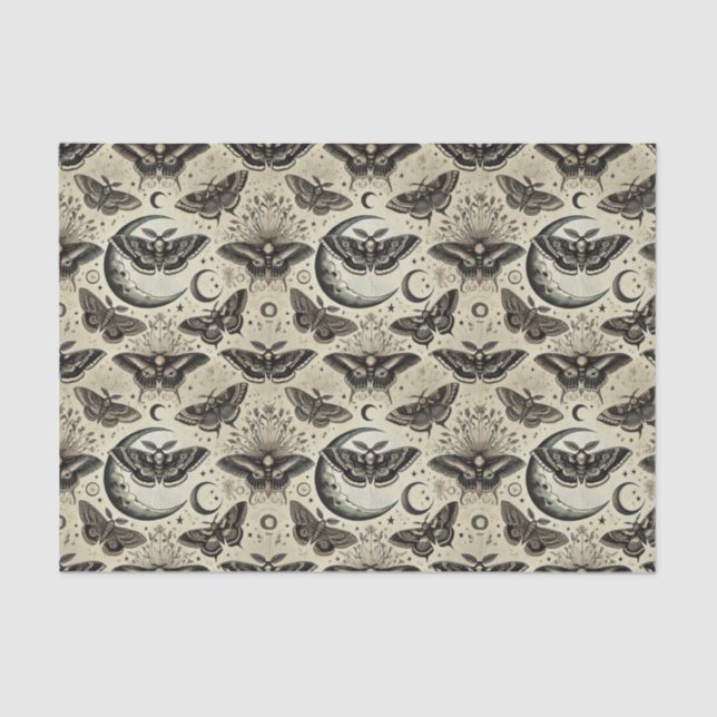 De Seda Papel Tecido Luna Moth | Inspirado na Natureza Ele (Frente )