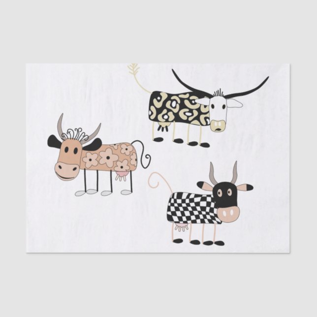 De Seda Papel Tecido Moo (Frente )