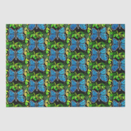 De Seda Papel Tecido Morpho Butterfly