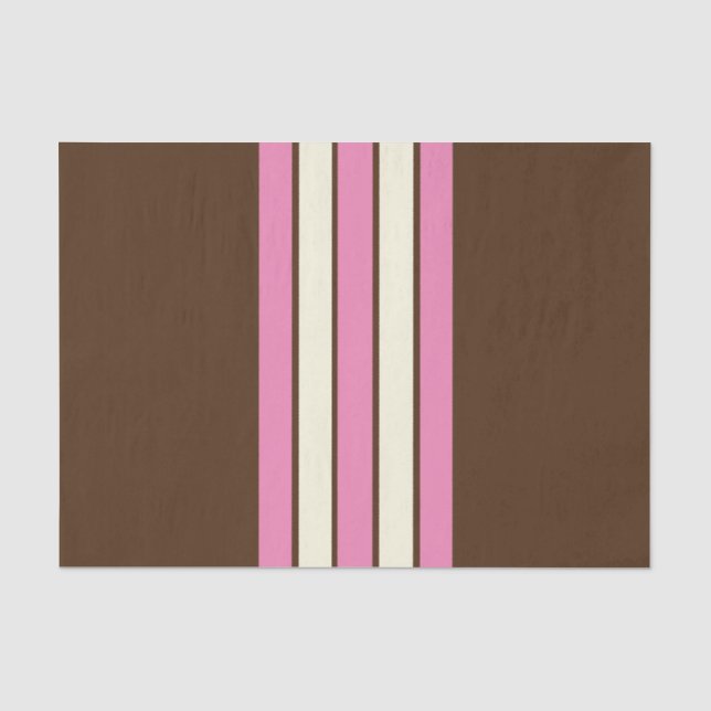 De Seda Papel Tecido napolitano (Castanho, Rosa E Creme) (Frente )
