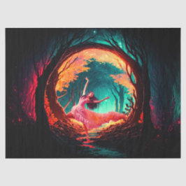 De Seda Papel Tecido para Presentes Dançarinas