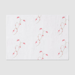 De Seda Papel Tecido Red Berry