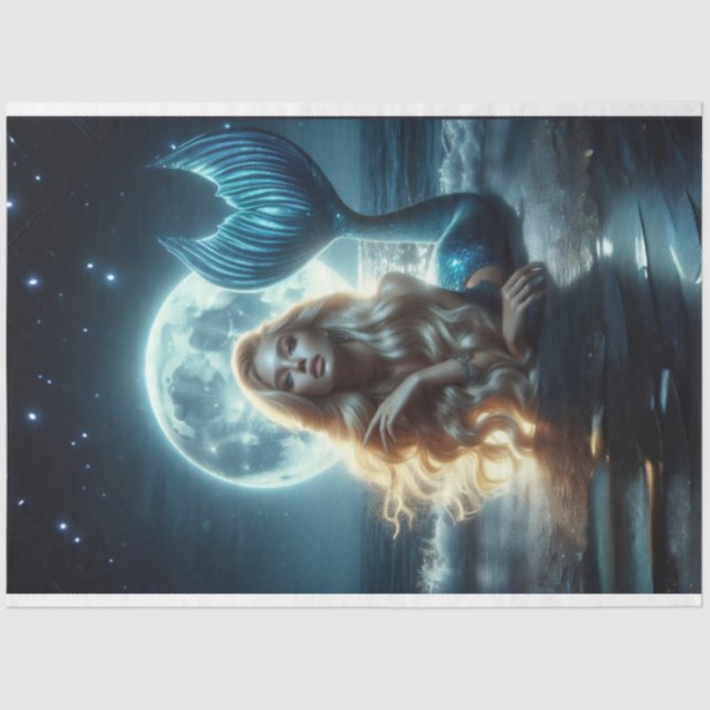 De Seda Papel Tecido Sereia (Frente )