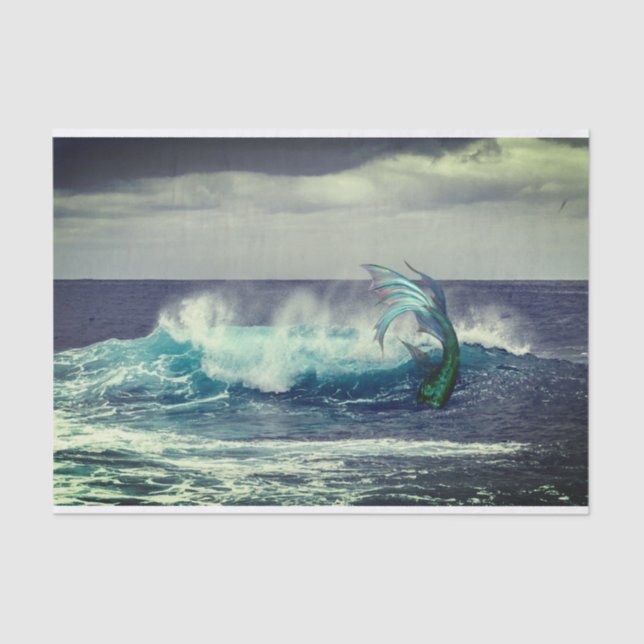 De Seda Papel Tecido Sereia (Frente )