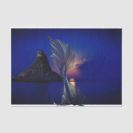 De Seda Papel Tecido Sereia