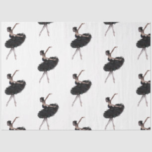 De Seda Papel Tecido Série Bailarina Aquarela Design 24