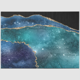 De Seda Papel Tecido Série Galaxy Agate Design 22