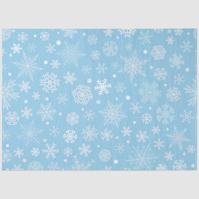 De Seda Papel Tecido Série Snowflake 16 Design 6 (Frente )