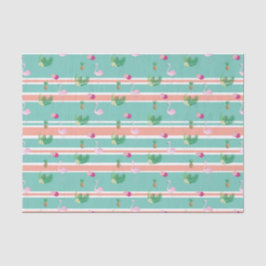 De Seda Papel Tecido Tropical Flamingo Wraping