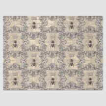 Papel Tecido Vintage Design da Série Abelha Melífe