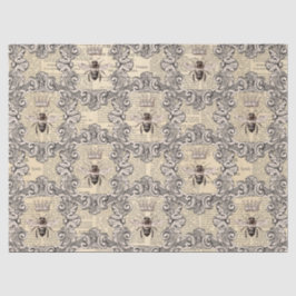 De Seda Papel Tecido Vintage Design da Série Abelha Melífe