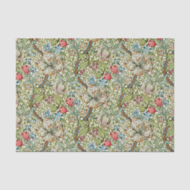 De Seda Papel Tecido Vintage Flowers