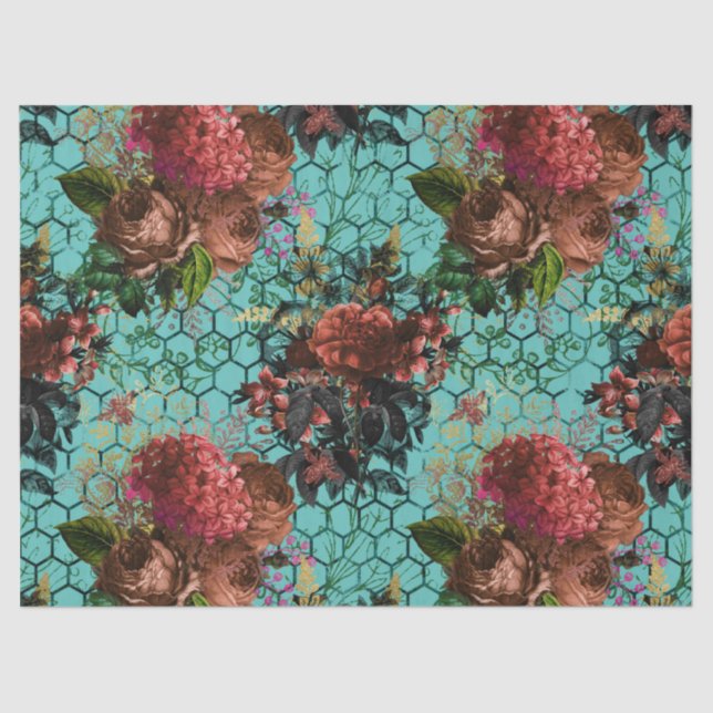 De Seda Papel Tecido Woodland Bee Series Design 24 (Frente )