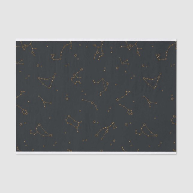 De Seda Papel Tecido Zodíaco (Frente )