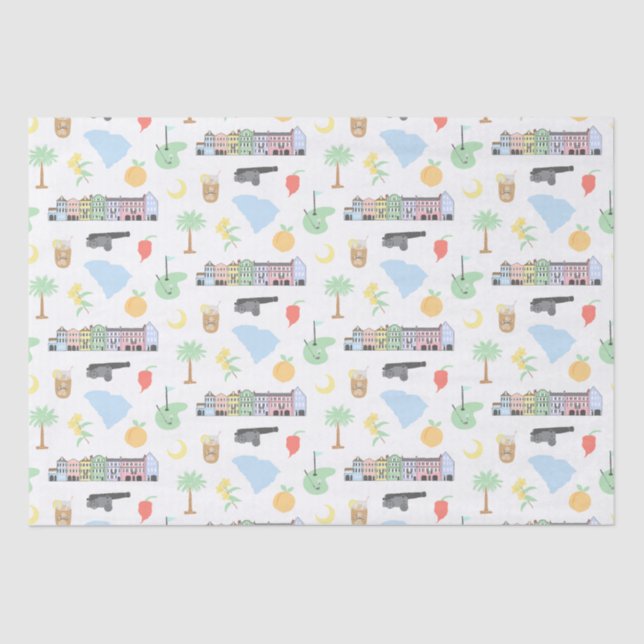 De Seda Papel Tecidual da Carolina do Sul (Frente )