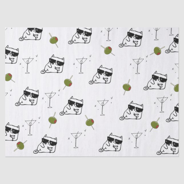 De Seda Papel Tecidual Martini (Frente )