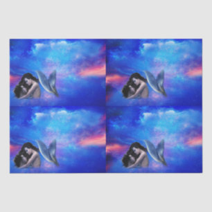 De Seda Papel Tecidual Mermaid Love