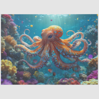 De Seda Papel Tecidual Octopus