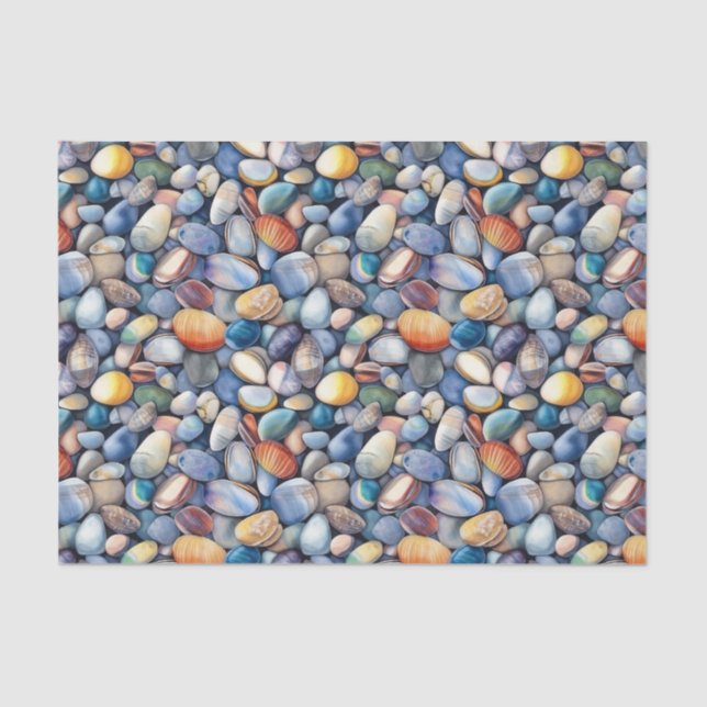 De Seda Papel Tecidual Praia Verão (Frente )