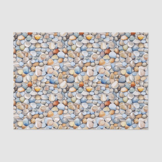 De Seda Papel Tecidual Praia Verão (Frente )