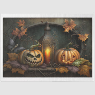 De Seda Papel Tecidual - Queda e Halloween