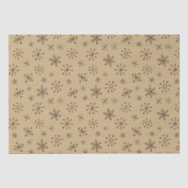 De Seda Papel Tecidual Twig Snowflakes