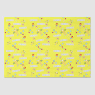 De Seda Papel tecidular Avião-bebê Amarelo