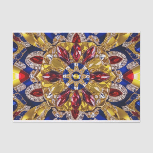 De Seda Papel tecidular com cores Colômbia design (Frente )