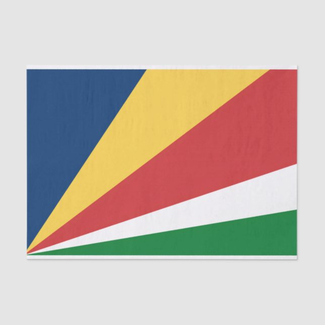 De Seda Papel tecidular com cores Seychelles design (Frente )