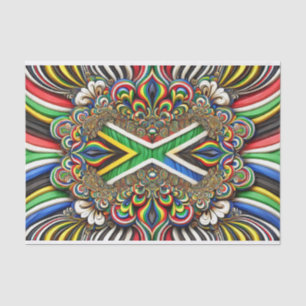 De Seda Papel tecidular com cores sul-africanas design