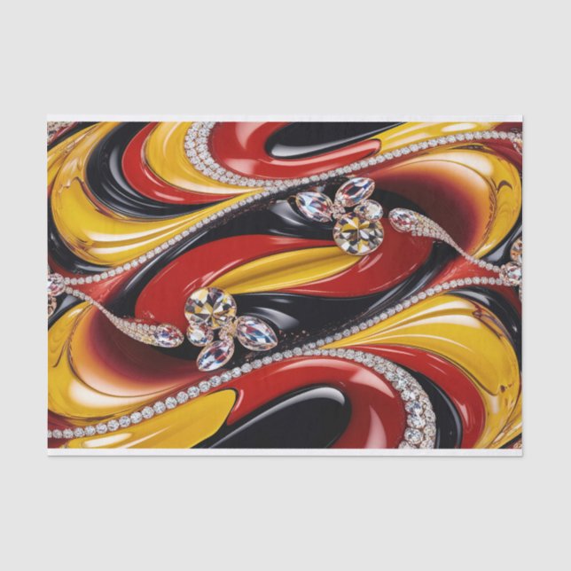 De Seda Papel tecidular com design belga (Frente )