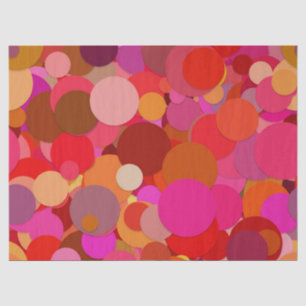 De Seda papel tecidular confetti vermelho