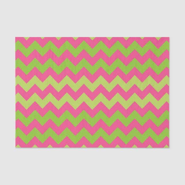 De Seda Papel tecidular cor-de-rosa verde-padrão (Frente )