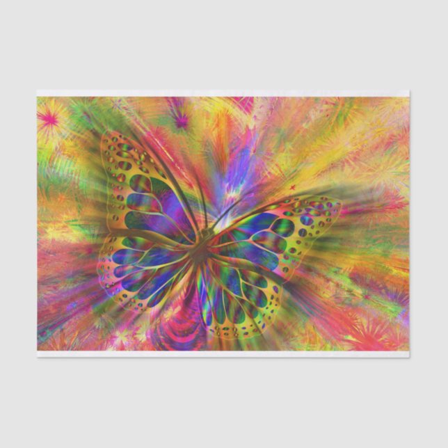 De Seda papel tecidular da borboleta (Frente )