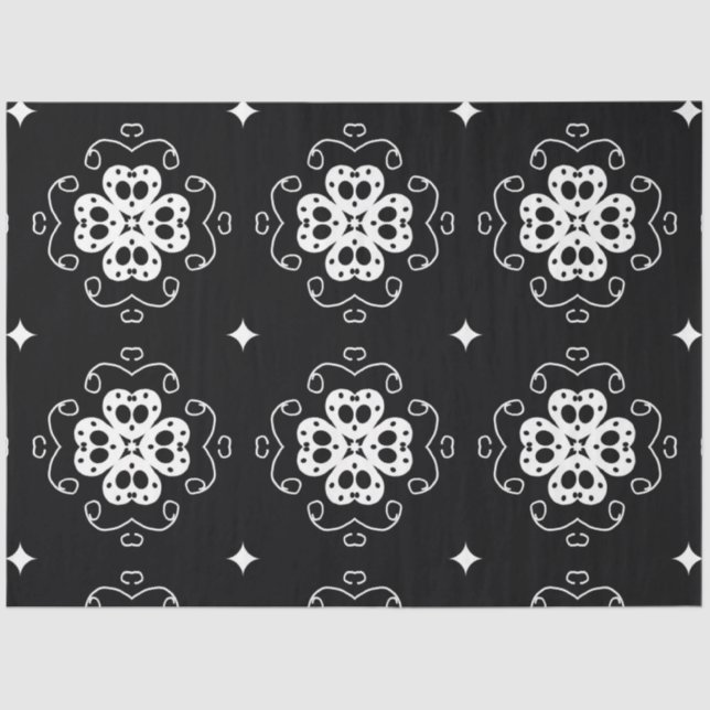 De Seda papel tecidular das flores abstrato modernas (Frente )