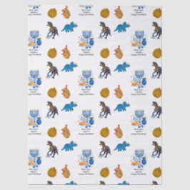 De Seda Papel tecidular do Chanucá - Sonho dos dinossauros