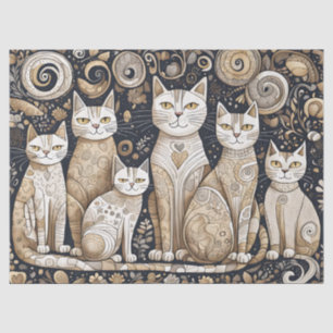 De Seda papel tecidular para gatos calmantes