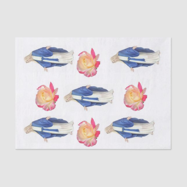 De Seda Papel tecidular Virgin Mary (Frente )