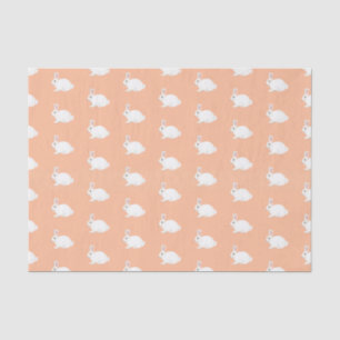 De Seda Papel tecidular White Rabbit