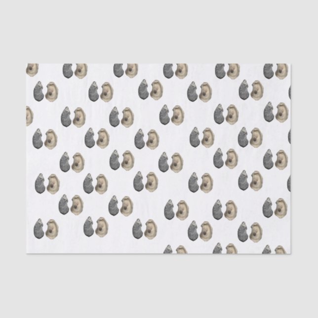De Seda Papel Teclado Ostra (Frente )