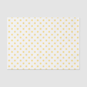 De Seda Papel Teclado Polkadots Amarelo