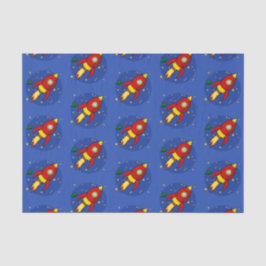 De Seda Papel Teclado Vermelho do Foguete