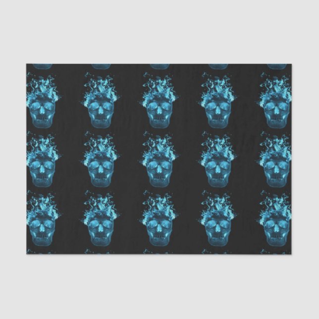 De Seda Papel Tema Azul (Frente )