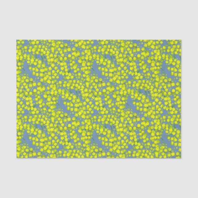 De Seda Papel tissue amarelo-acácia (Frente )